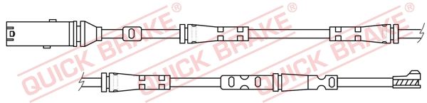 QUICK BRAKE Indikators, Bremžu uzliku nodilums WS 0417 A